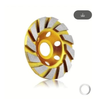 Disco moedura concreto  diamante do turbocompressor, rodas resistentes do moedor de ângulo