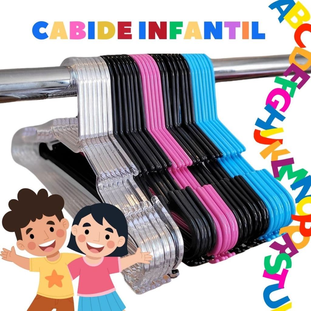 Kit 50 a 100 cabide infantil para roupas de criança bebê cabides infantil rosa azul
