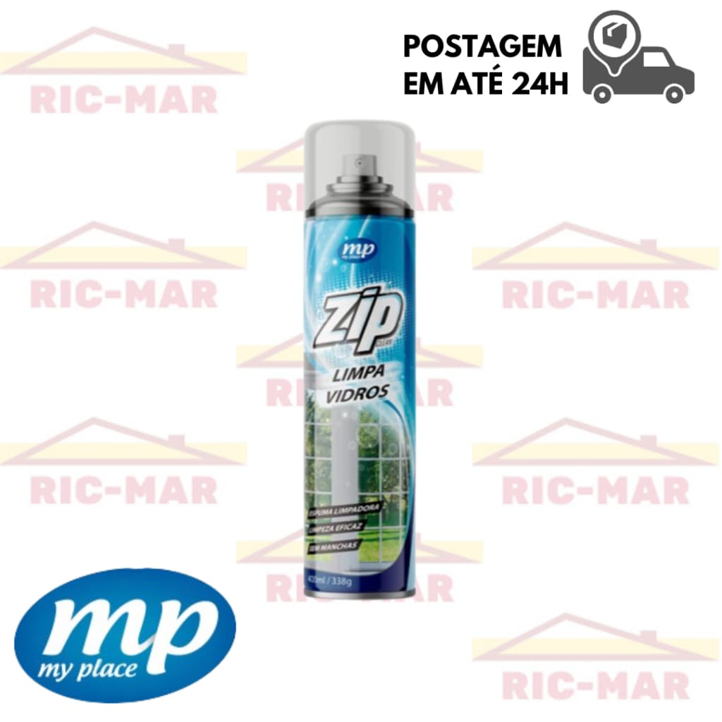 Espuma Limpa Vidro Spray ZIP Clean 300ML My Place