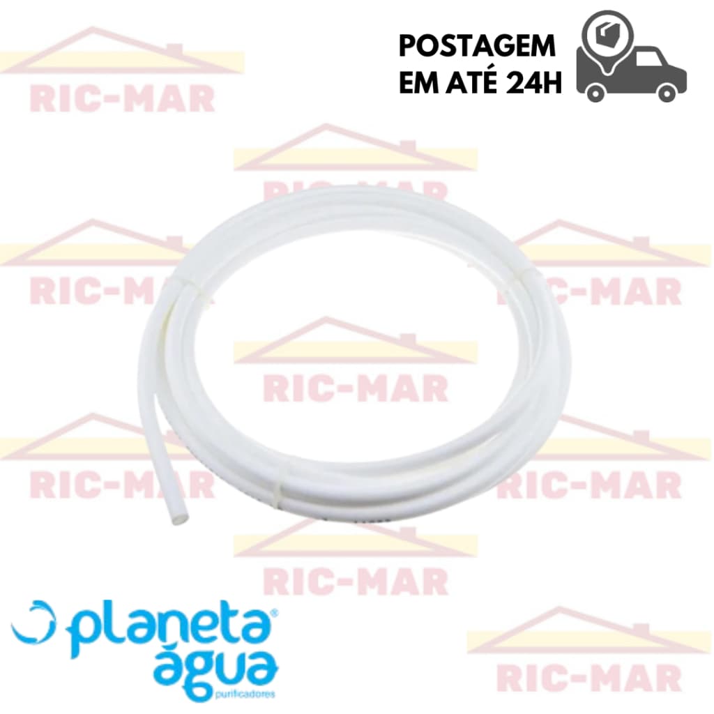 Mangueira para filtro branca 1/4 Consul, Electrolux, Polar, IBBL diâmetro de saída e entrada de 1/4 (6,35x1,0mm)