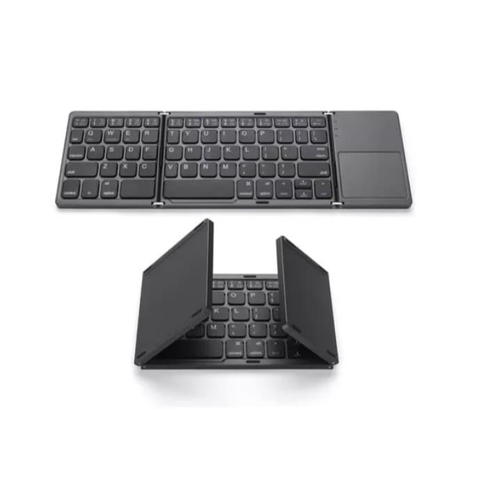 Teclado Preto Dobrável Bluetooth Para Tablet Galaxy S8 Ultra