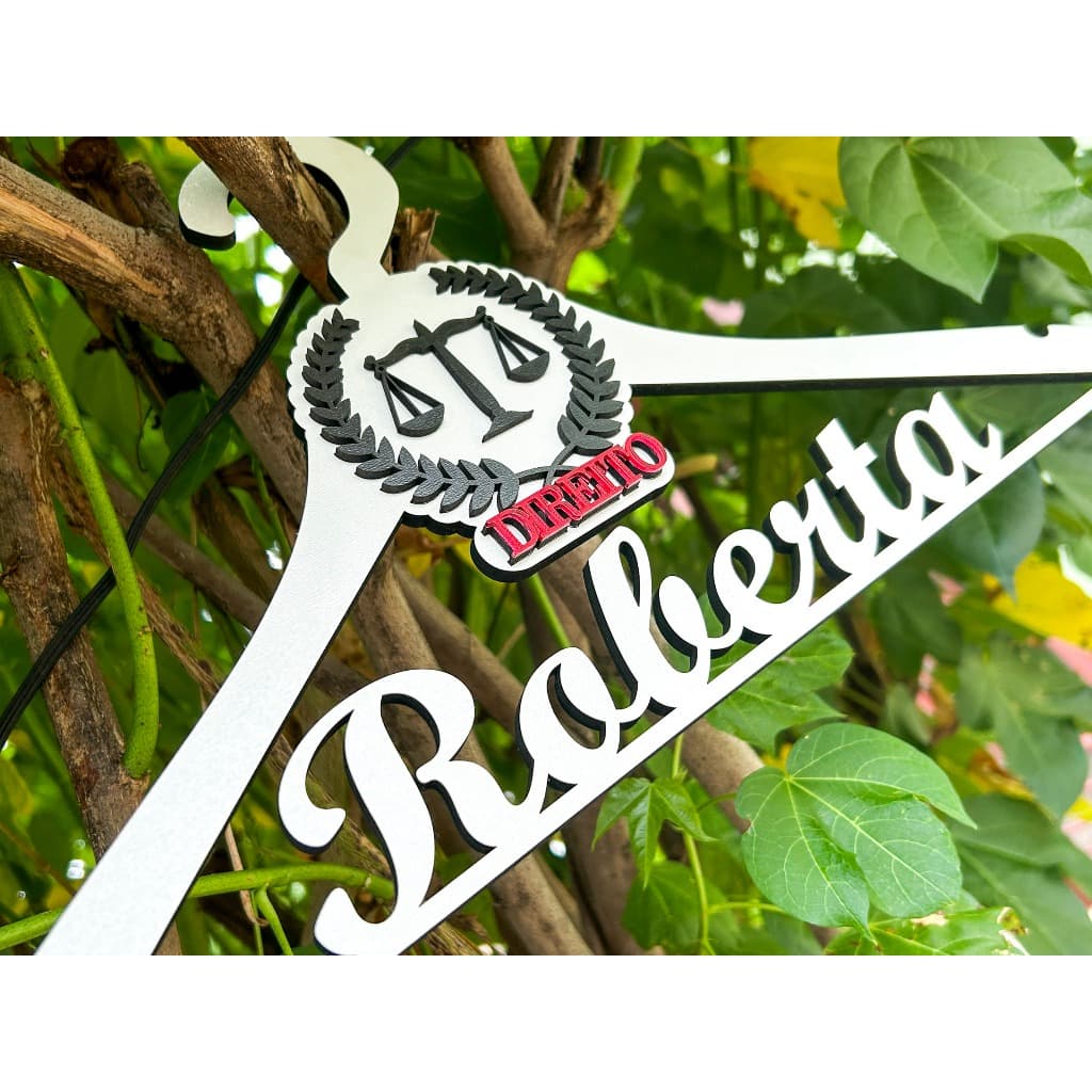 Cabide Personalizado Apliques em Acrilico Formatura Personalizado