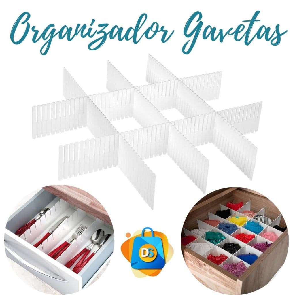 Organizador de Gavetas Separador Grade Colmeia Organizadora Montável Multifuncional
