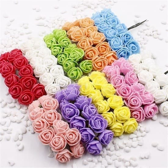 Kit com 144 Mini Rosinhas de EVA Para Decoração Artesanato
