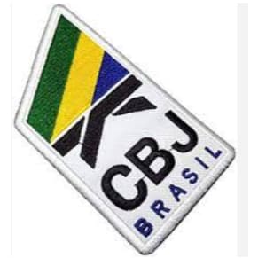 PATCH BORDADO CBJ CONFEDERAÇÃO JUDO BRASILEIRA P/KIMONOS