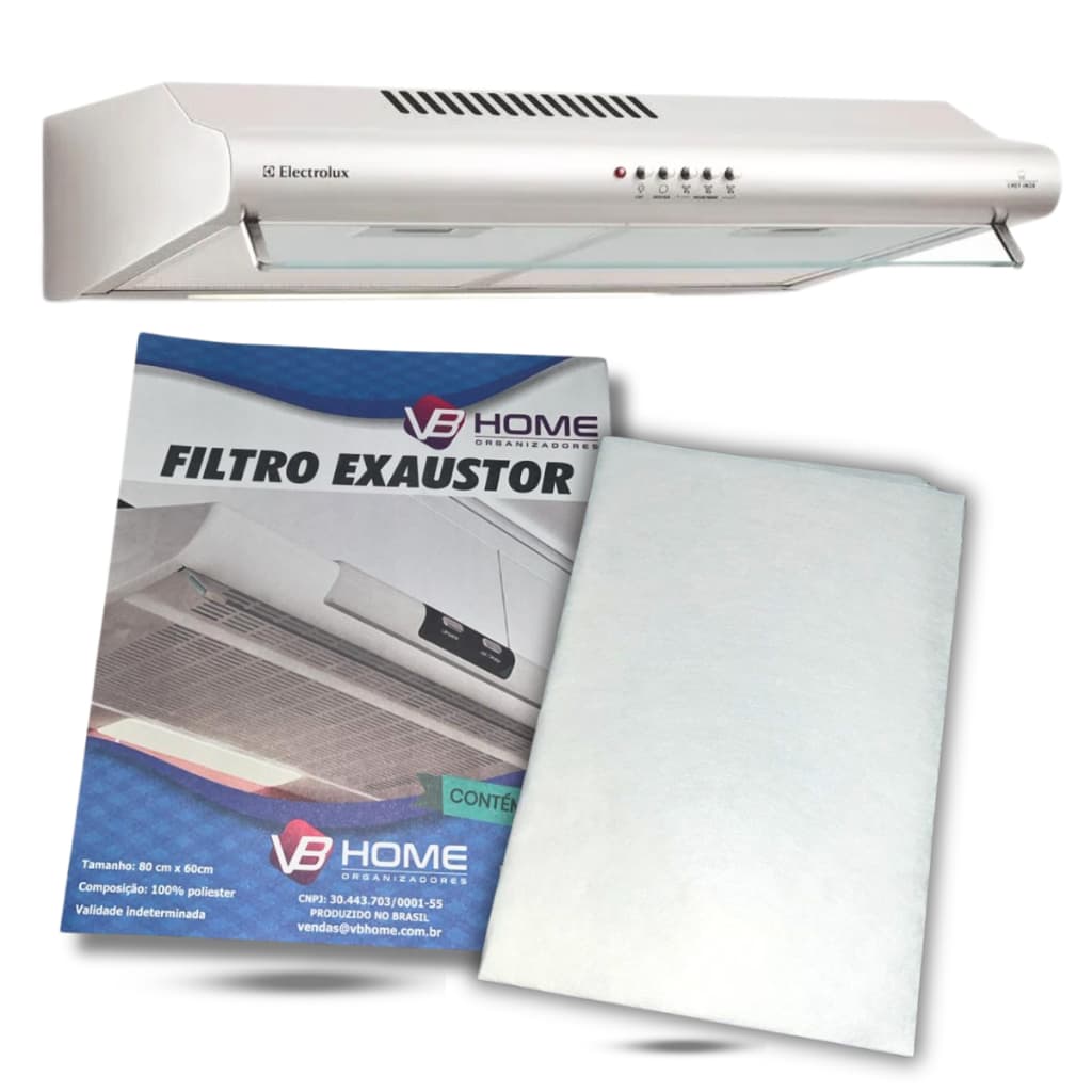 Manta Filtrante Para Coifa Exaustor Filtro De Gordura Cozinha