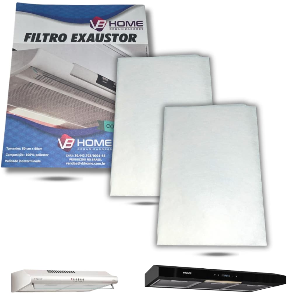 Filtro Manta Universal Para Coifa Depurador Exaustor 80x60cm
