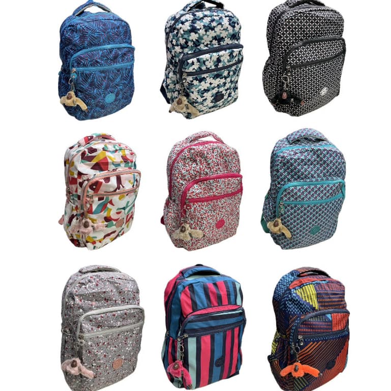 Mochila Escolar Estampada Feminina  Nylon Reforçado