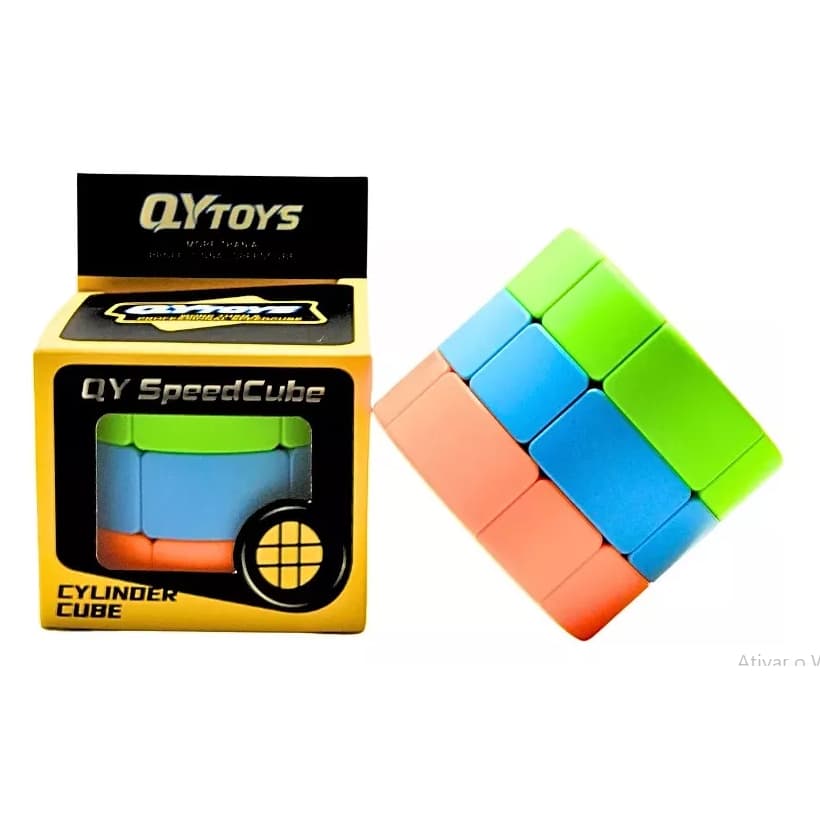 Cubo Magico 3x3x3 Profissional Cilíndrico Qiyi Cor Da Estrutura Stickerless