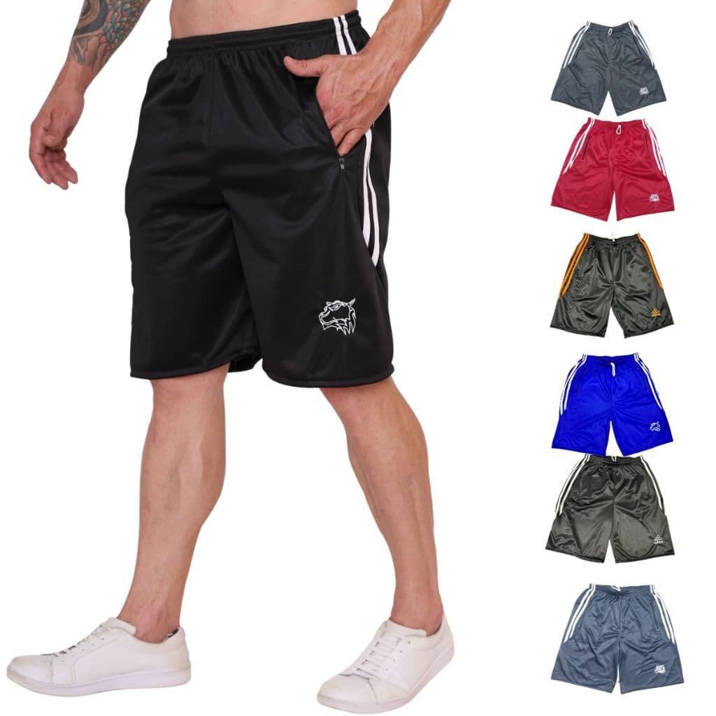 Bermuda/Short Masculina xaan 2 stripe Politéster Com Bolso Ziper e Cordão