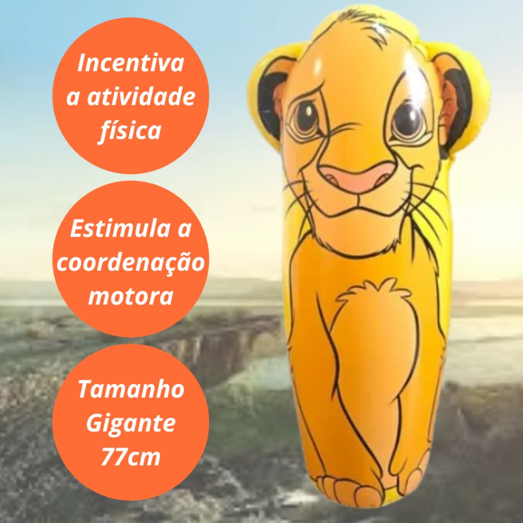 João Teimoso Simba João Bobo Teimosinho Simba Disney Classics Boneco Joao Bobo Rei Leão
