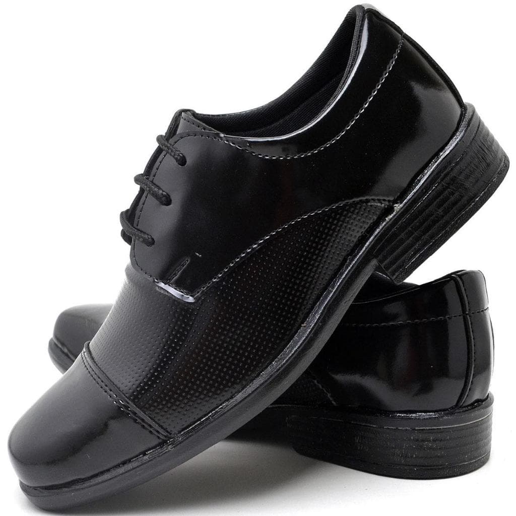 Sapato Social Infantil Masculino De Amarrar