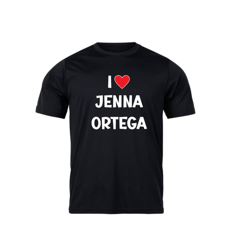 Camiseta unissex eu amo a Jenna Ortega, camiseta de manga curta masculina, moda feminina, camiseta casual