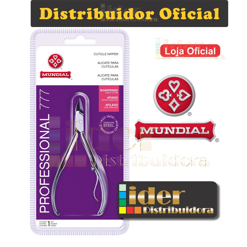 Alicates 777 Mundial Profissional de Inox para Cutícula PROMOÇÃO LEVE MAIS POR MENOS ou Alicate 775