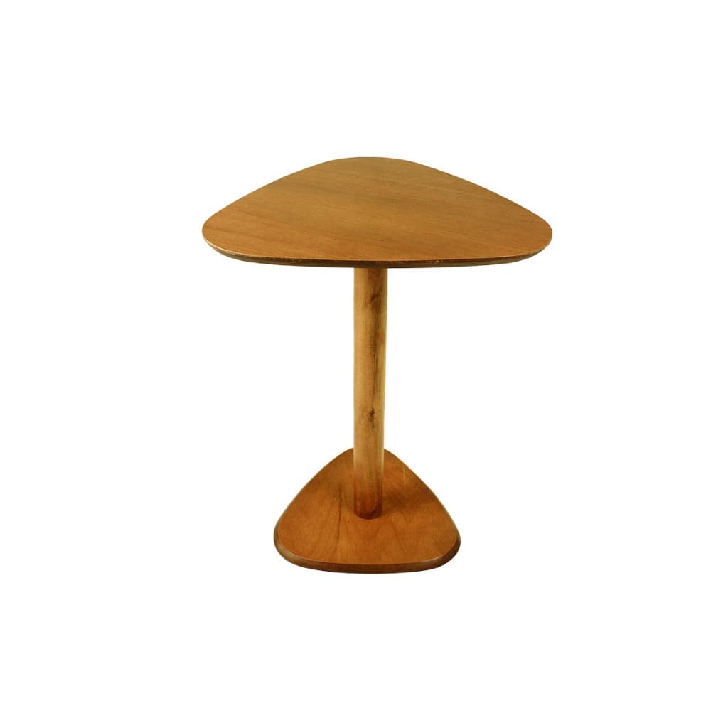 Mesa Lateral Monopé Paleta Premium para Sala 38x40cm / Altura 53 cm