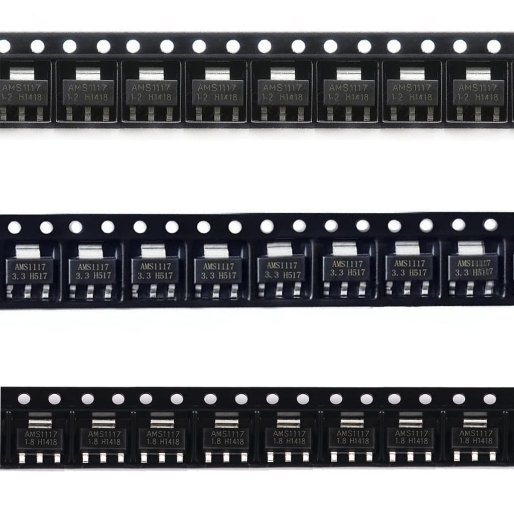 Kit 10 Reguladores de Tensão  AMS1117 1.2V / 1.8V / 3.3V SMD