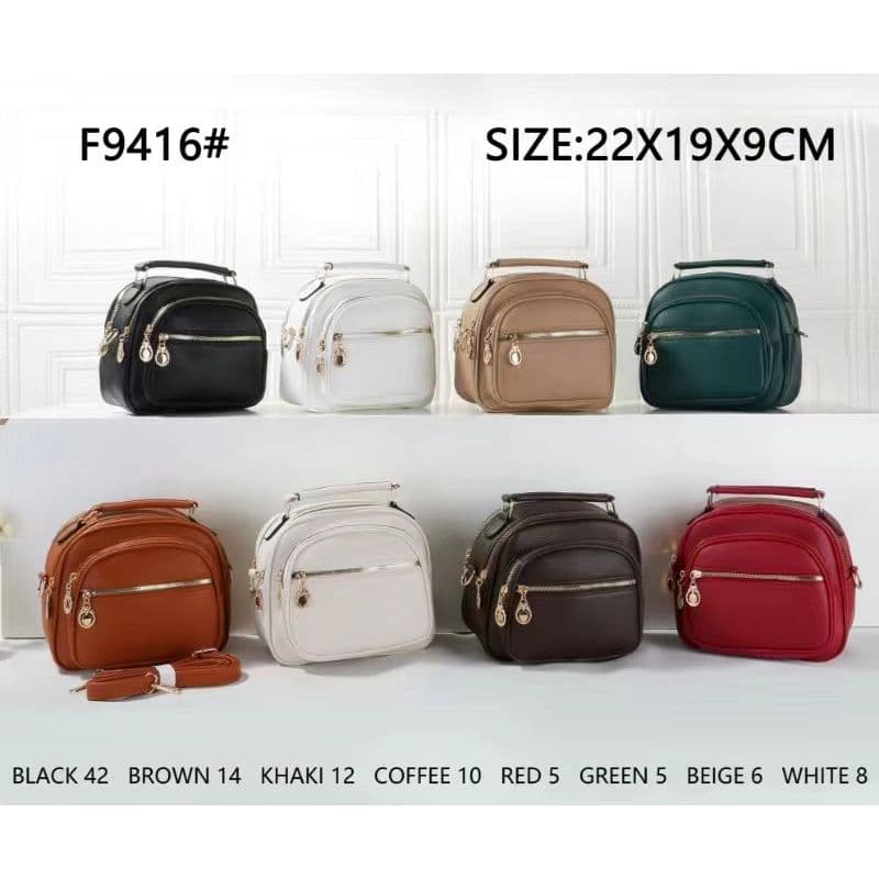 Bolsa Feminina Transversal Media Espaçosa De Ombro Casual F9416