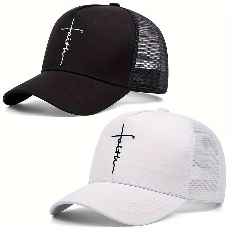 1 Peça boné de baseball bordado masculino com cruz para uso diário casual na primavera e outono.