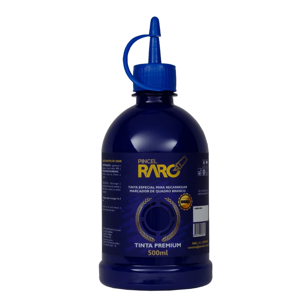 Tinta Azul Pincel Marcador Pilot Quadro Branco 500ml Recarga