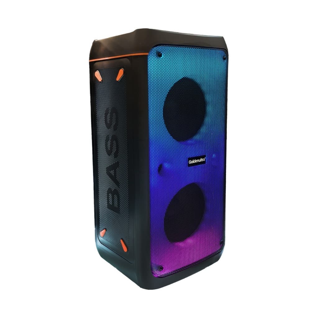 Caixa de Som 160w Bluetooth Com Led RGB Microfone e Controle  GT-6815 Ultra Potente Bass Grave