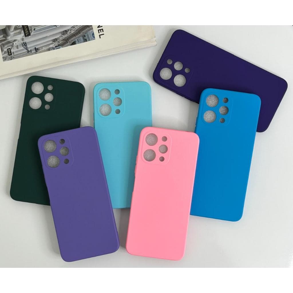 Capa Capinha Para Redmi 12 4g Silicone Aveludado Película Case