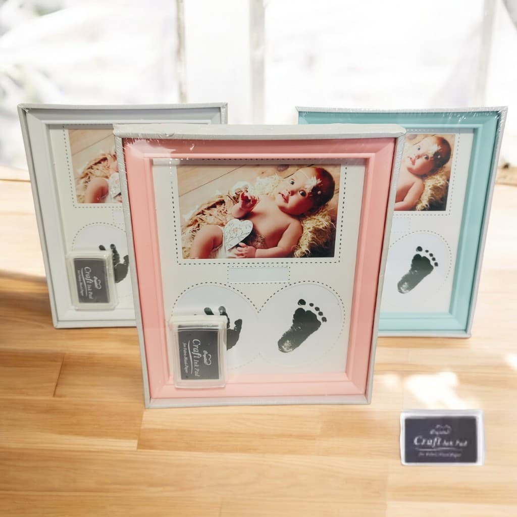 Porta Retrato Quarto Bebê Pezinho Mãozinha Carimbo Quadro Recém Nascido Pet