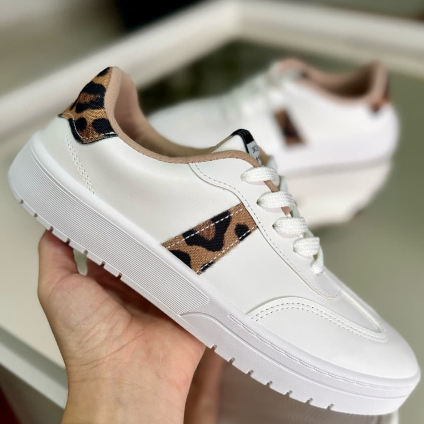 Tenis Feminino Casual Confortável Onça Moleca Original