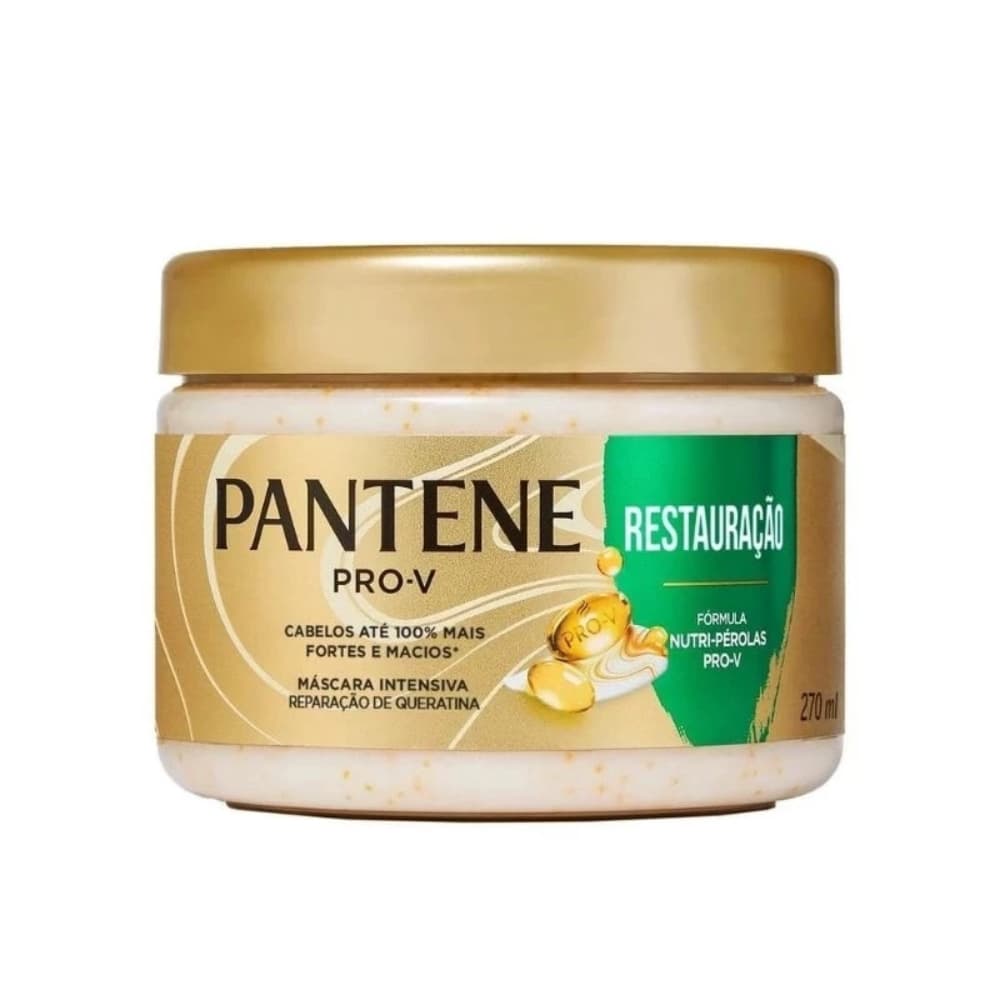 Máscara Capilar Pantene Pro-V 270ml | Tratamento Intensivo de Restauração | Fios Fortes e Saudáveis