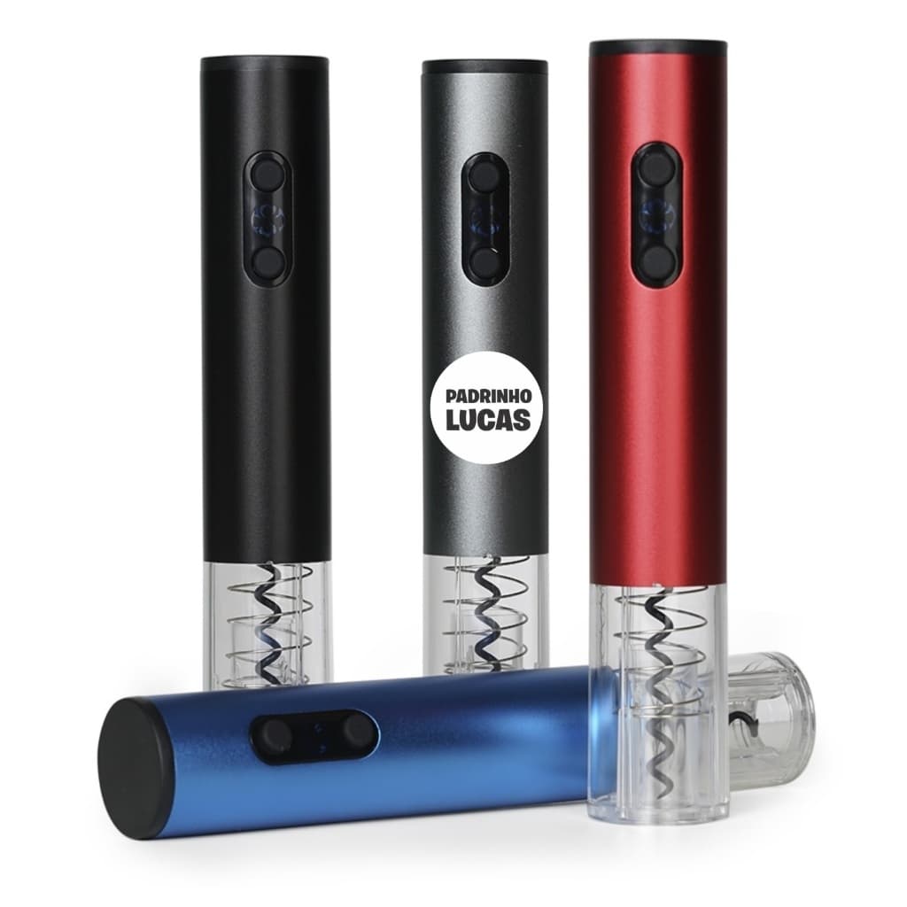Saca-rolhas Elétrico com LED personalizado