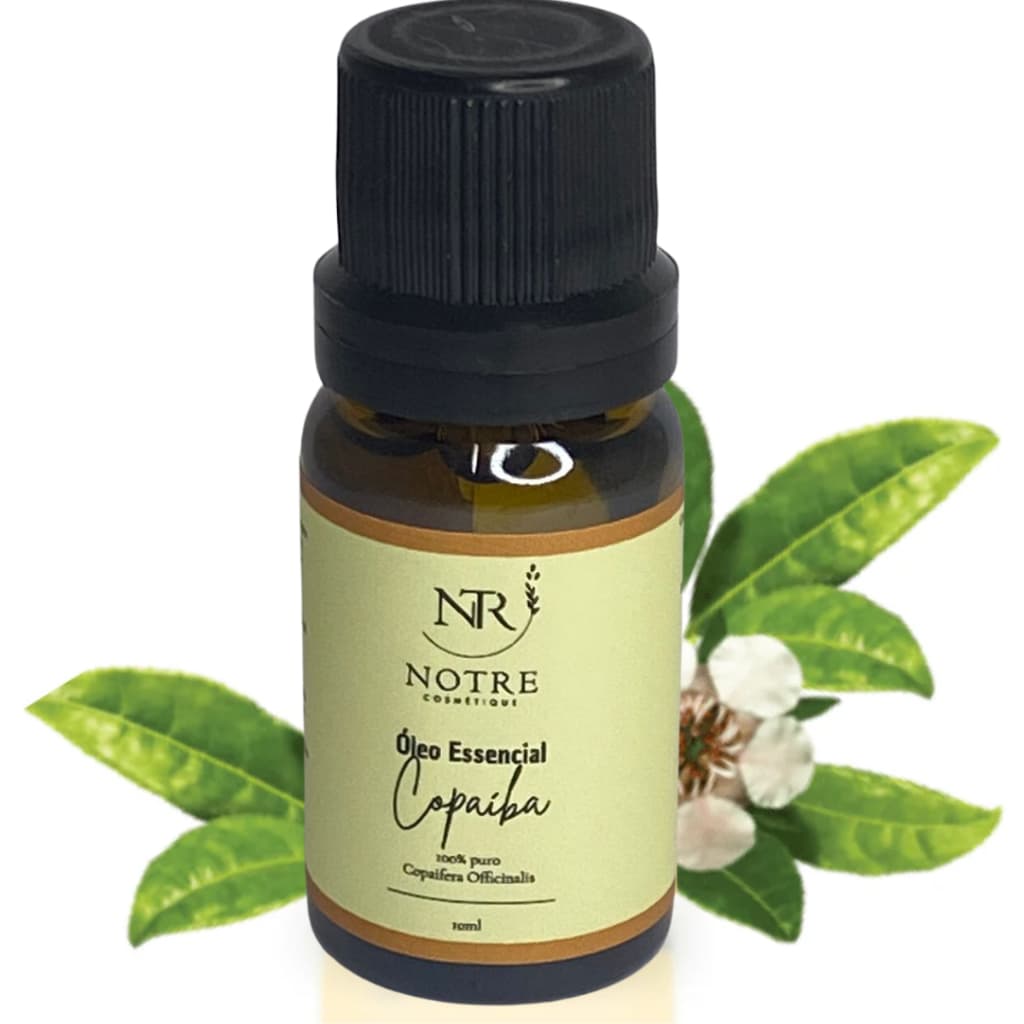 Óleo Essencial Copaíba 100% Puro 10ml - Propriedades Antissépticas e Anti-inflamatórias Natural, Cicatrizante e Calmante