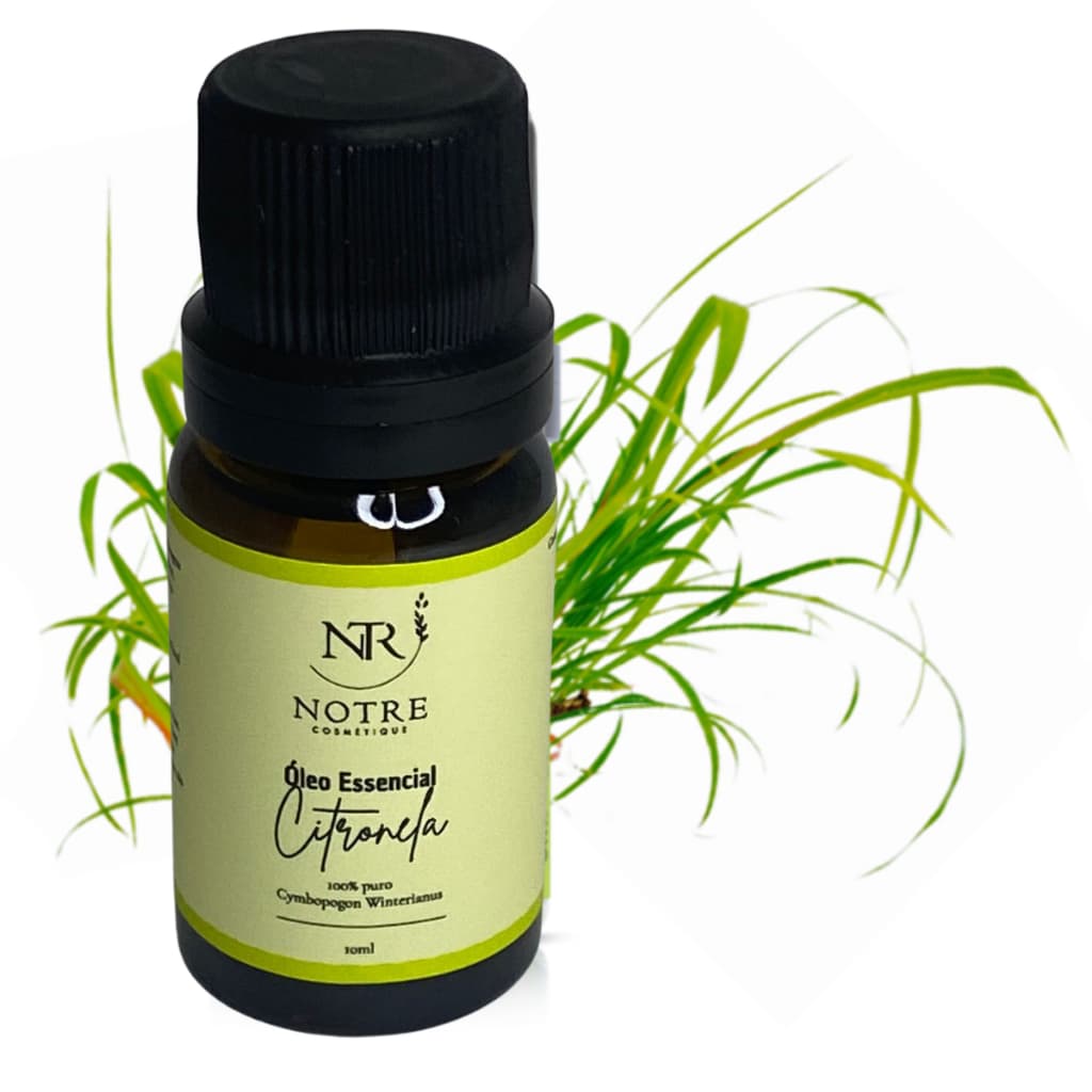 Óleo Essencial de Citronela 100% Puro 10ml - Repelente Natural Calmante Ansiolítico Estimulante da Circulação