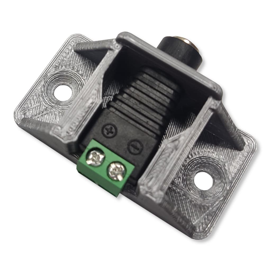 Suporte P4 Jack Fêmea Para Cftv Fixador Adaptador Para Parede ou Painel