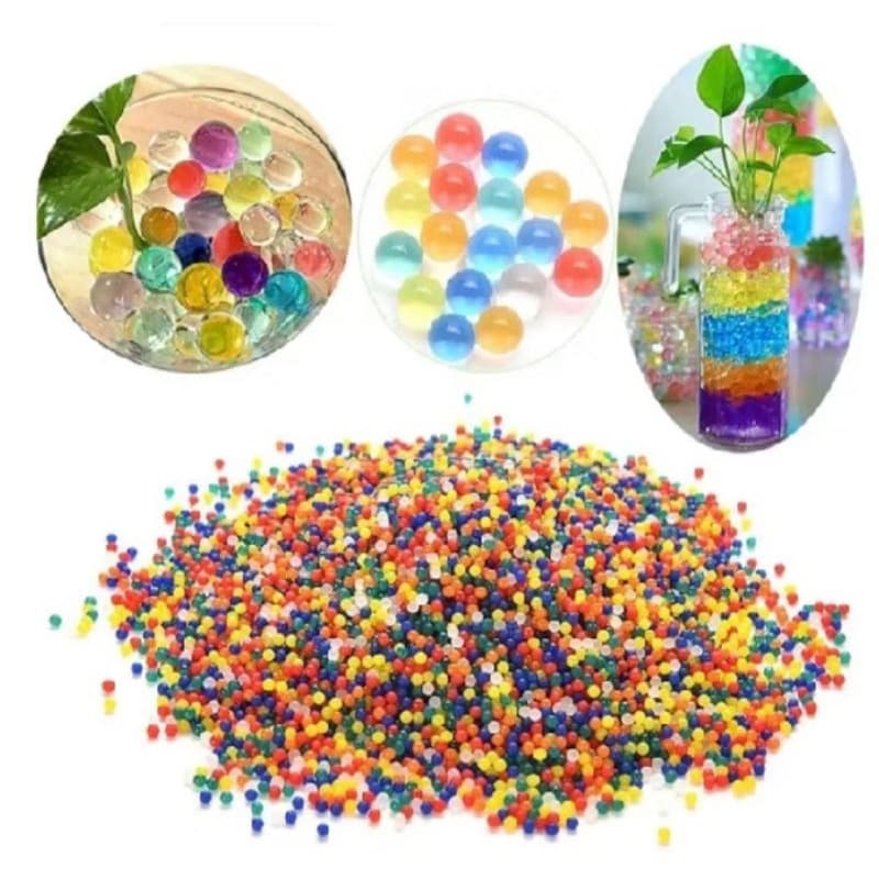 Bolinhas de Gel Orbeez Hidrogel que Crescem na Água Decoração para Vasos, Festas e Arranjos Coloridos