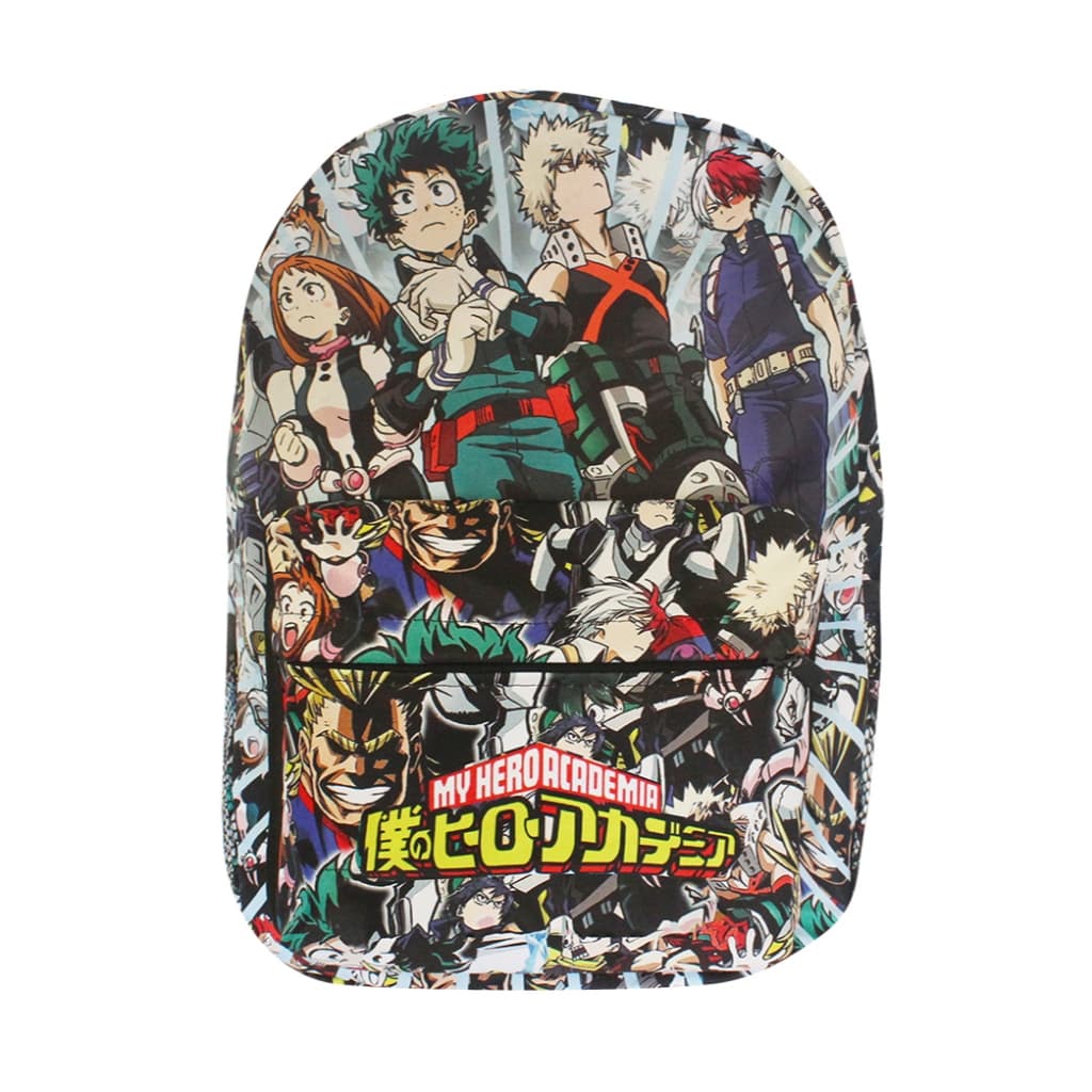 Mochila My Hero Academia Escolar Reforçada Anime com Bolsos para Notebook V356