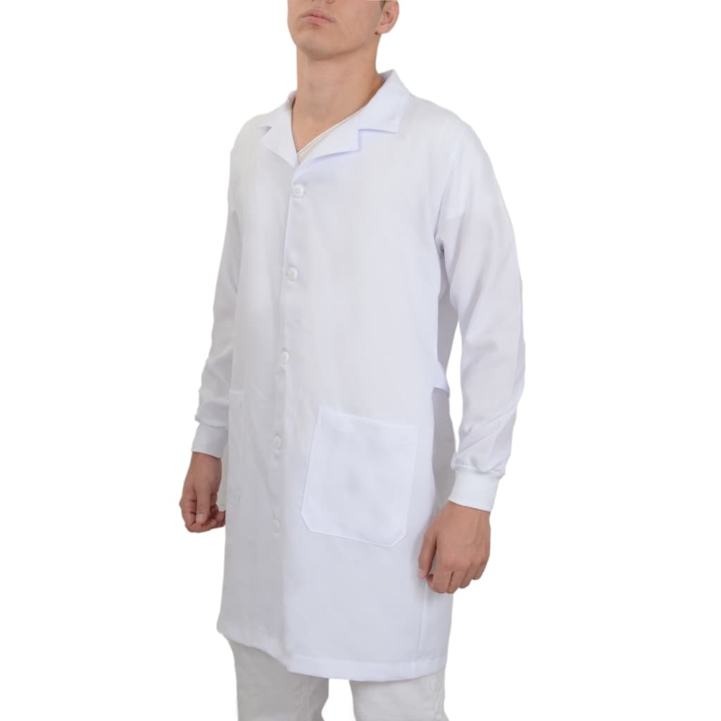 Jaleco Masculino Gabardine Com Punho