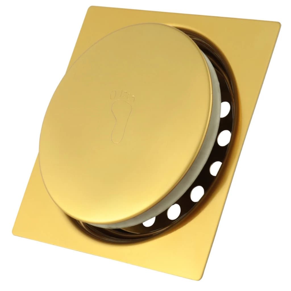 Ralo Inteligente 10cm / 15cm Click Banheiro Inox 304 Dourado Gold