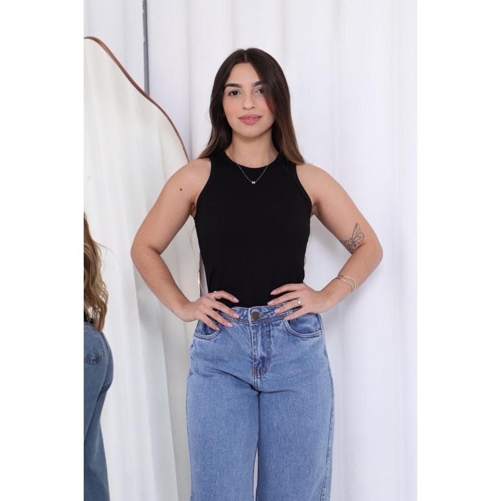 Regata/Blusinha de alcinha Feminina em malha ribana moda brasileira Regatinha
