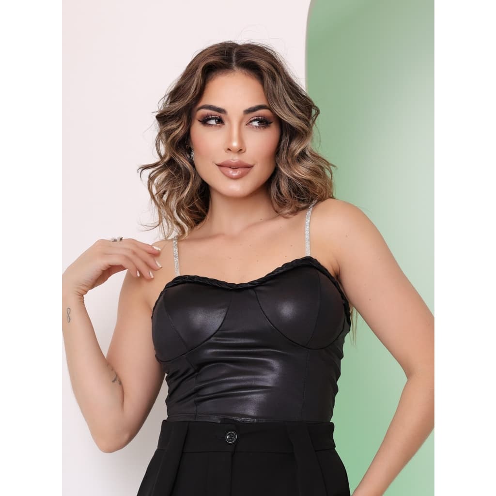 Cropped Feminino  Alcinha Confortável Macio Com Bojo Alta Qualidade