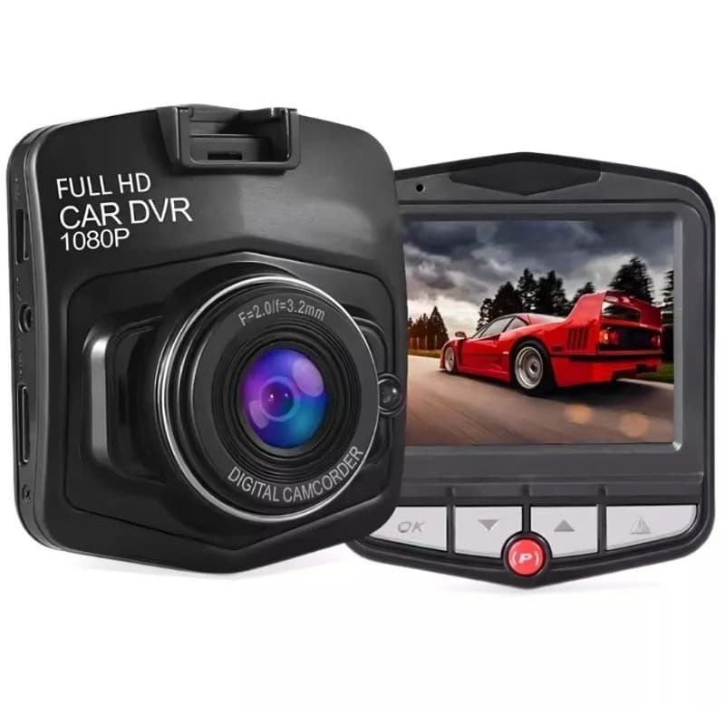 Câmera Filmadora Veicular DVR De Para Brisa C/ Visão Noturna E Visor LCD