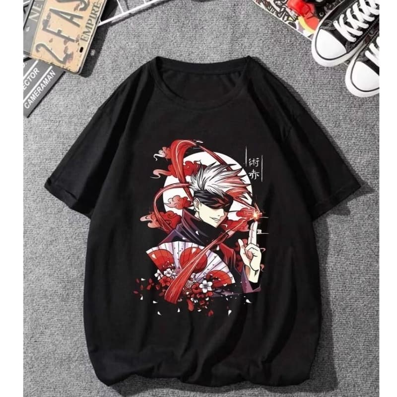 Camiseta premium Gojo Feiticeiro Anime  100% Algodão Unissex - Envio Rápido