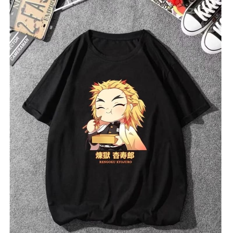 Camiseta básica Rengoru Anime 100% Algodão Unissex - Envio Rápido