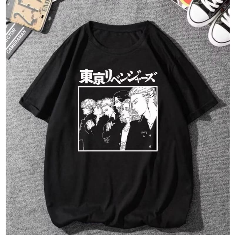 Camiseta básica Tokyo Gang Anime Unissex  - Envio Rápido