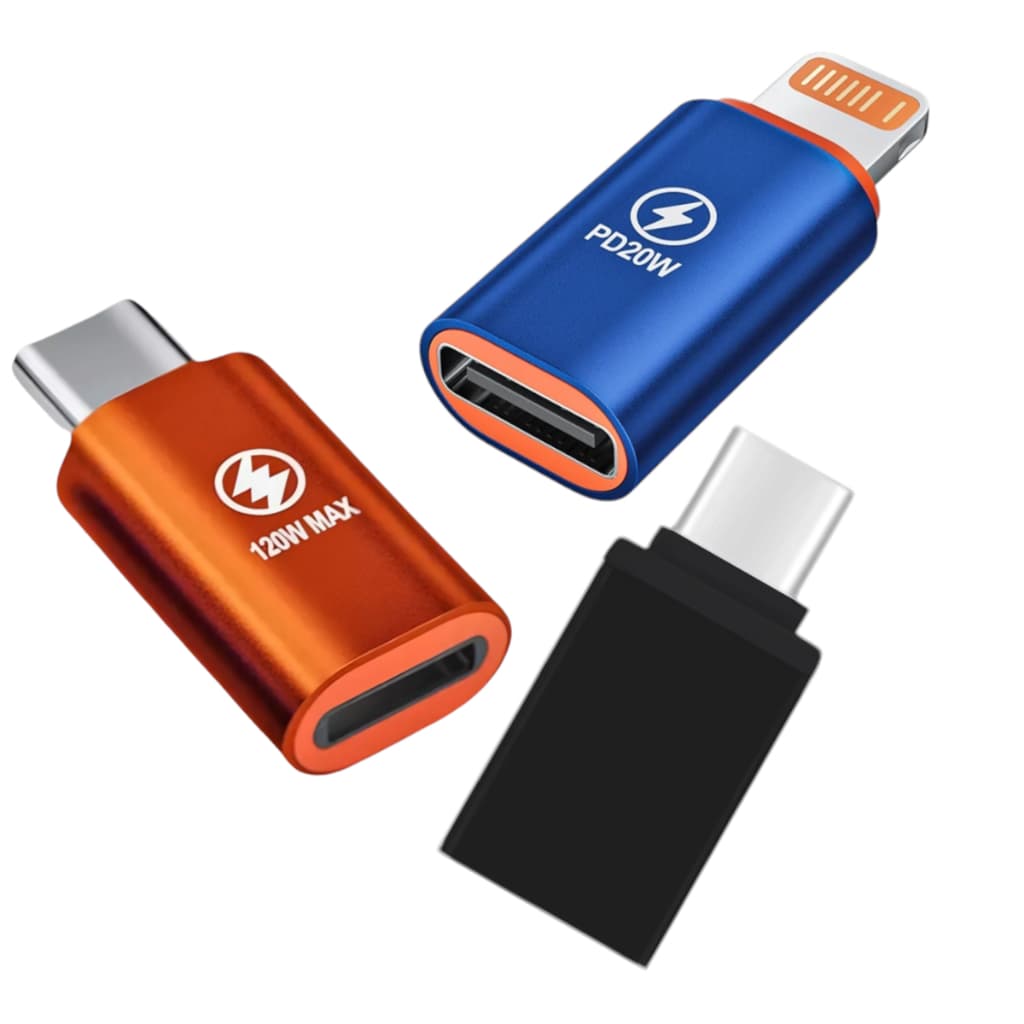 Kit 3 Cabos Compativel Usb-c, iPhone E Tipo C - Genérica Otg