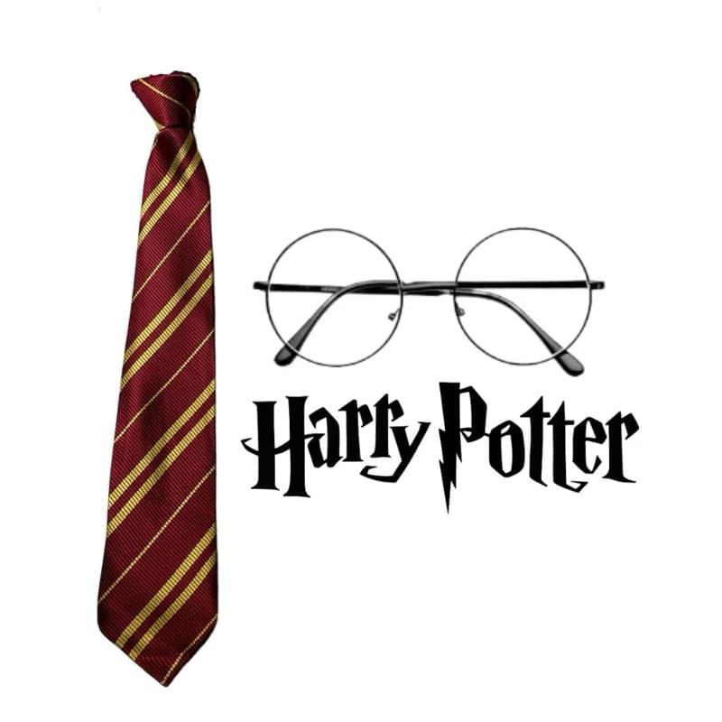 Kit Gravata + Oculos Cosplay, Fantasia  Harry Potter Grifinória
