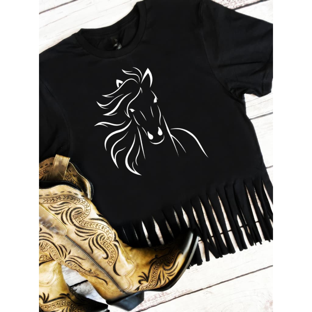 Camiseta Feminina Cavalo Country Girl Rodeio Cropped