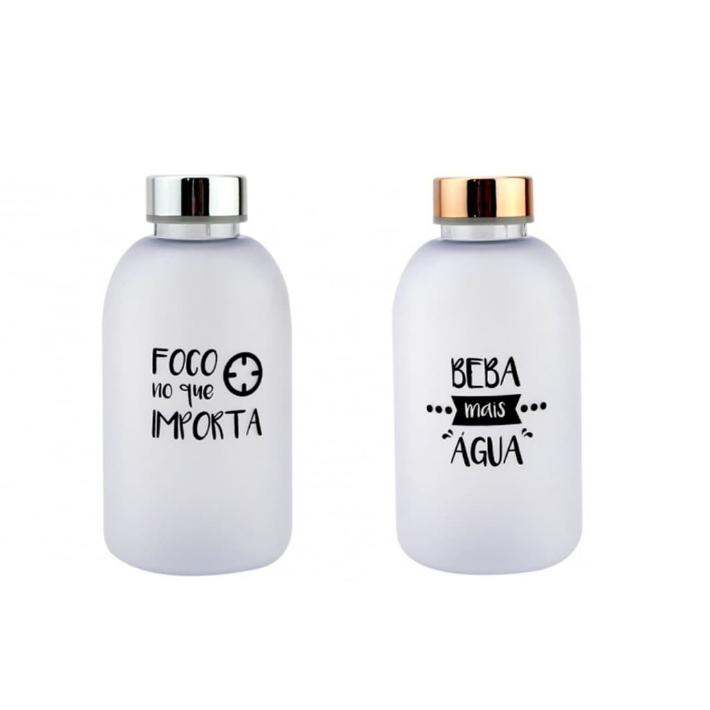 Garrafa Squeeze Plástico 600ml/900ML Emborrachada pra Água