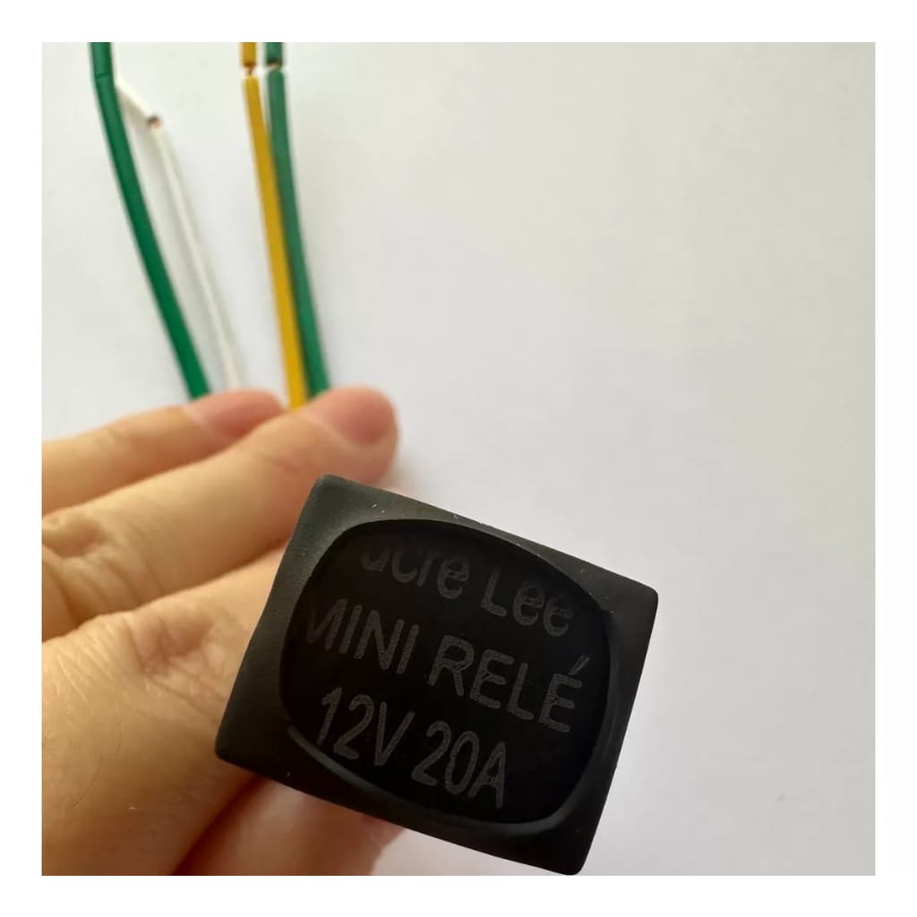 Kit 100 200 300 400 500 Mini Relé Sucre Lee 12V 10A 20A Universais P/ Rastreador Bloqueador Veicular