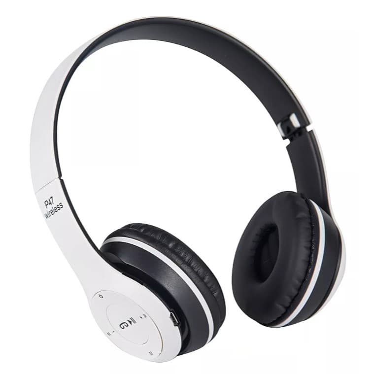 Fone de Ouvido P47 Headphone Sem Fio Estéreo Bluetooth Micro Sd 5.0 Dobrável Com Microfone