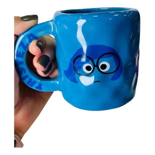 Caneca Porcelana Filme Disney Divertida Mente Xícara 250ml