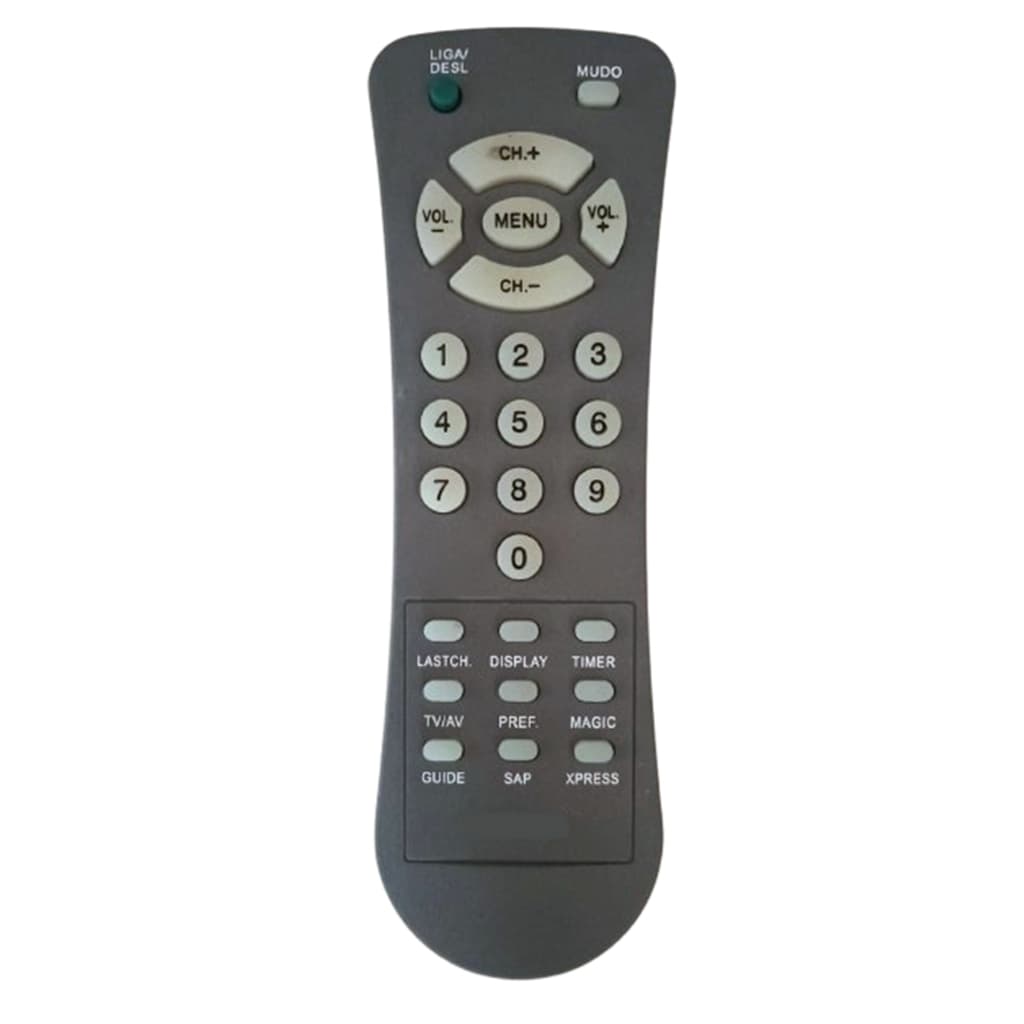 Controle Remoto TV Pcr20r36 Pcr20R38 Pcr20R42 Pc213 Pc1446 Pc2044 Pc2142 Pavm2160 Pavm2900 Pcs2700 Pcs2950 Pcs2976T
